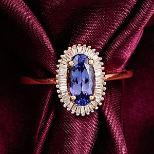 Asscher Cut African Ruby (FF), Kagem Zambian Emerald Ring in 18K Vermeil YG Sterling Silver 8.15 ctw