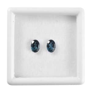 London Blue Topaz Set of 2 (Oval 7x5 mm) 1.62 ctw