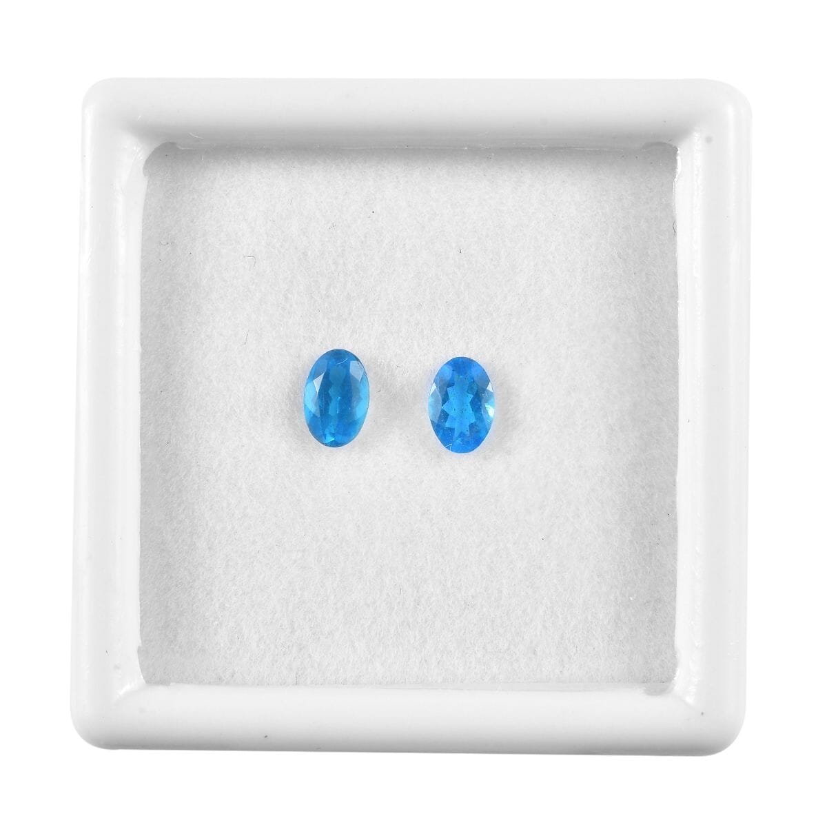 Malgache Neon Apatite (Ovl 6x4 mm) 0.85 ctw image number 0