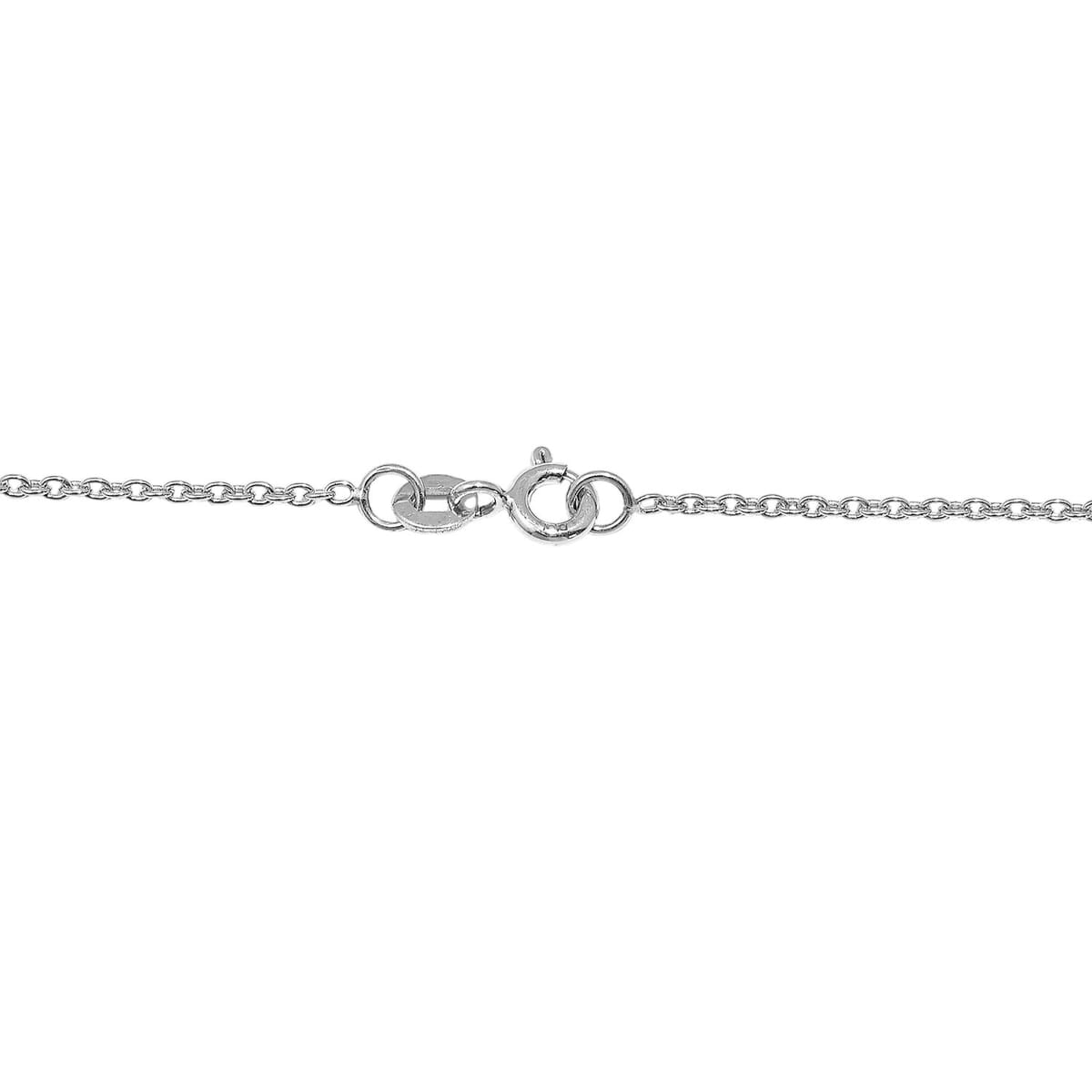J Francis Embellished with Rose Color Crystal by Swarovski Necklace in Rhodium Over Sterling Silver 18 Inches image number 4