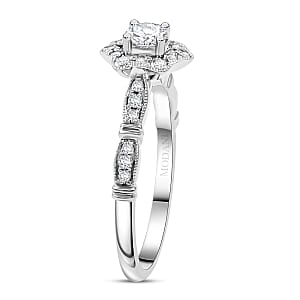 Modani G VVS1 White Diamond Vintage Floral Ring in 950 Platinum 0.54 ctw (Size 10.0)