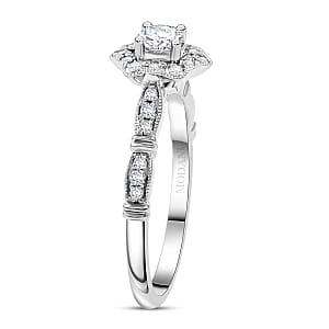 Modani G VVS1 White Diamond Vintage Floral Ring in 950 Platinum 0.54 ctw (Size 8.0)