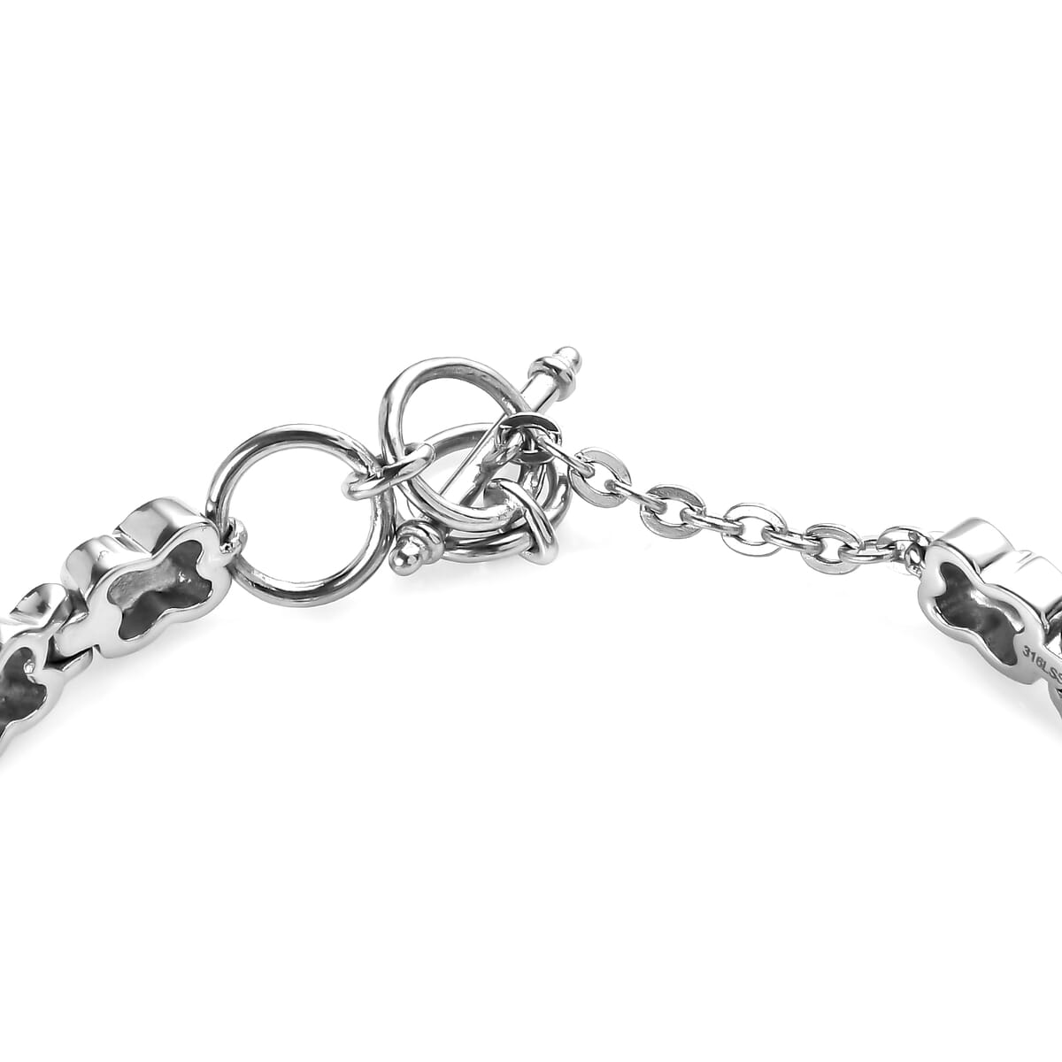 Mojave Purple Turquoise 18.30 ctw Bracelet in Stainless Stee (7.00 In)  image number 3