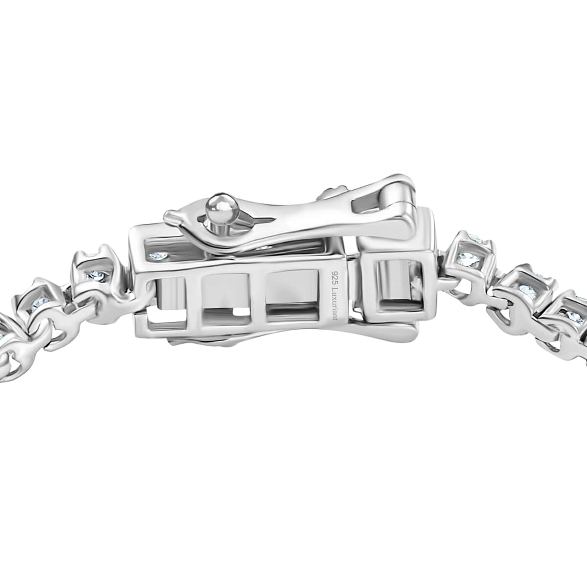 Luxuriant Lab Grown Diamond Bracelet in Rhodium Over Sterling Silver (6.50 In) 1.00 ctw image number 3