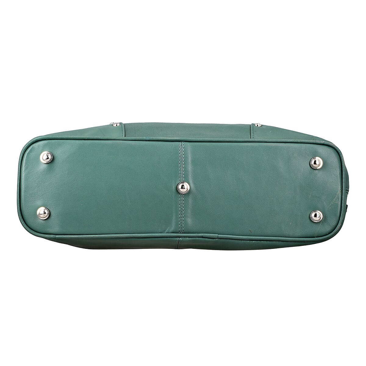 Green Genuine Leather Digital Print Handbag image number 7