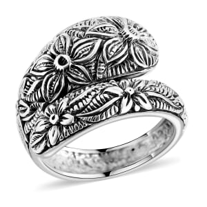 Bali Legacy Sterling Silver Frangipani Ring (Size 10.0) 5.50 Grams
