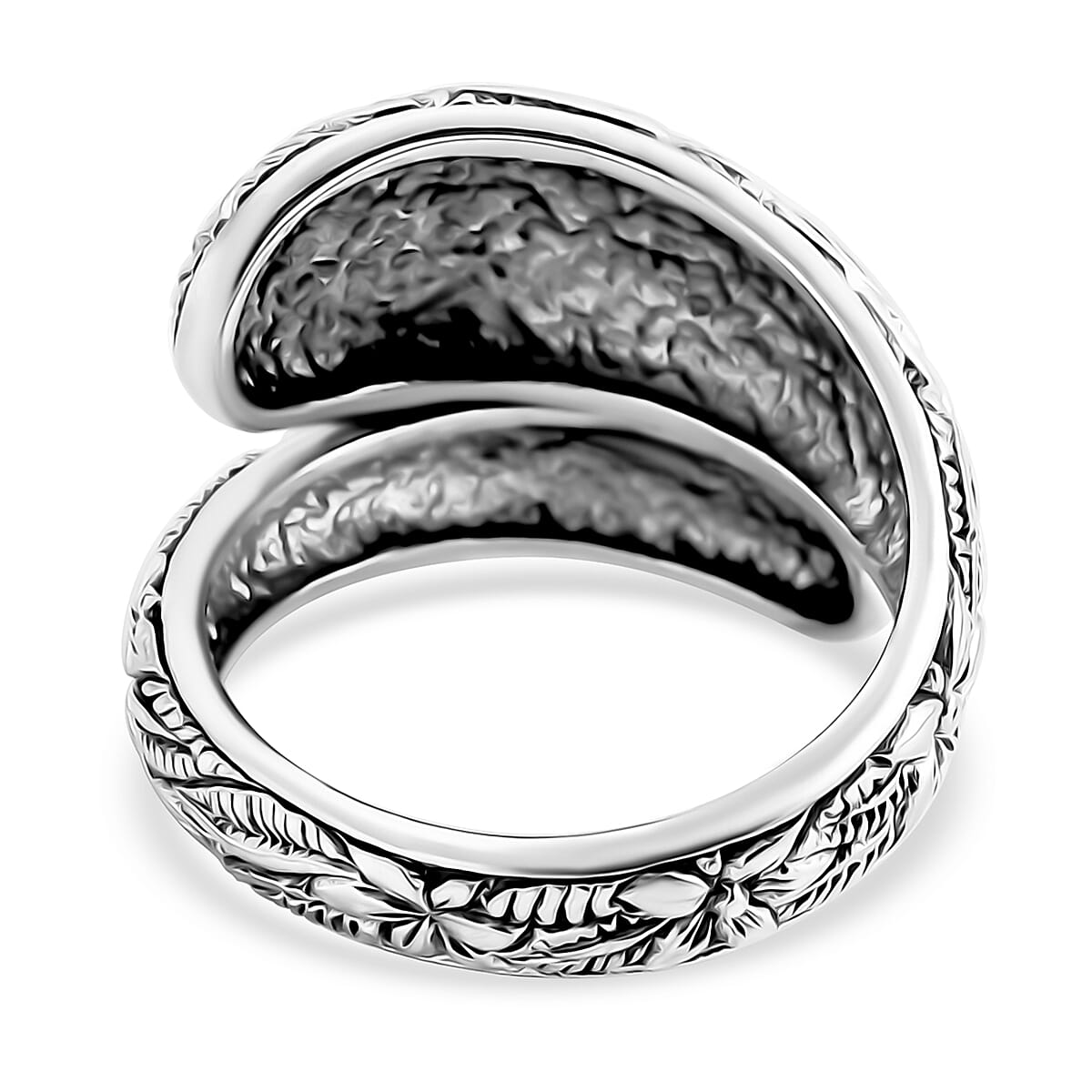 Bali Legacy Sterling Silver Frangipani Ring (Size 6.0) 5.50 Grams image number 4