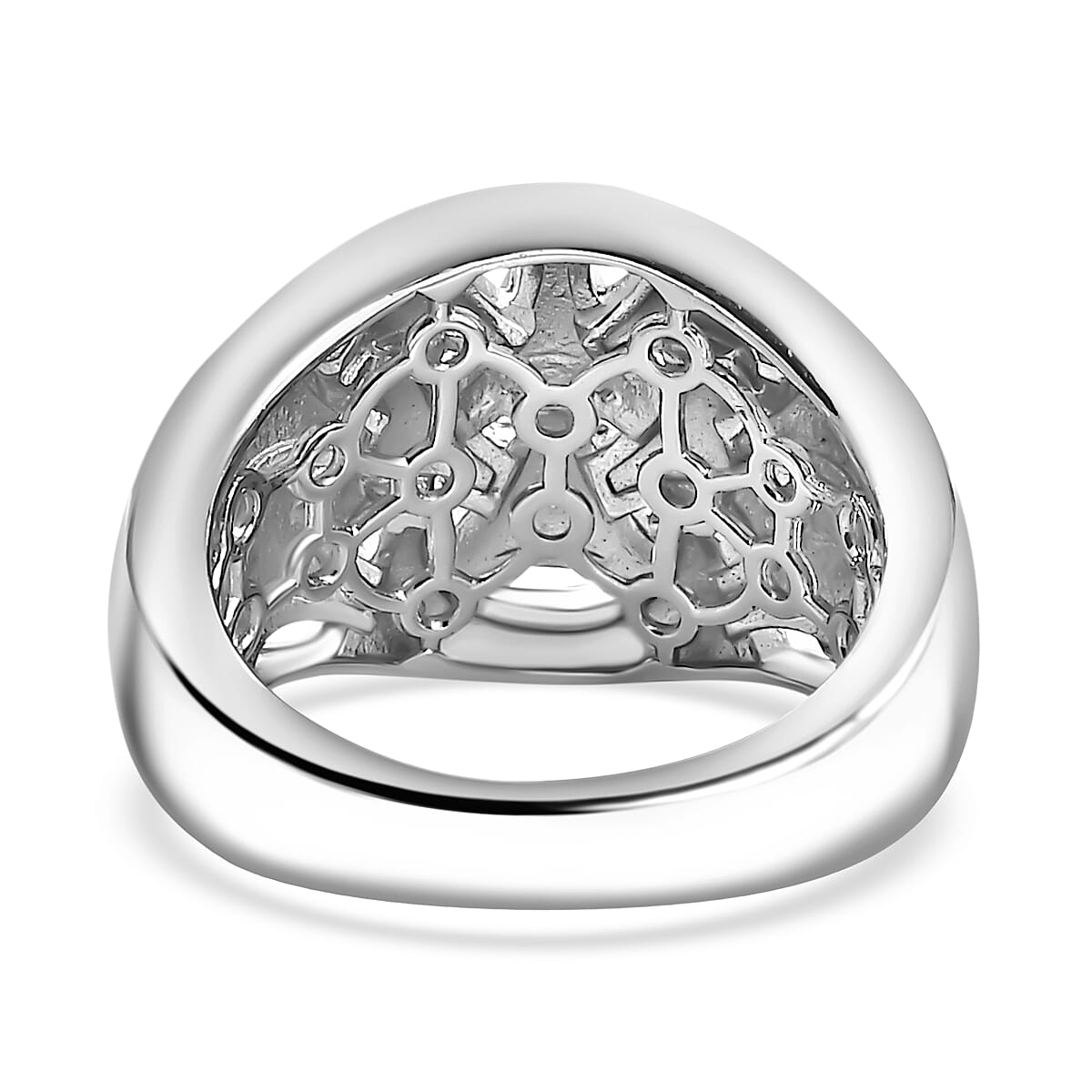 Karis Diamond Accent Fancy Ring in Platinum Bond (Size 7.0) image number 4