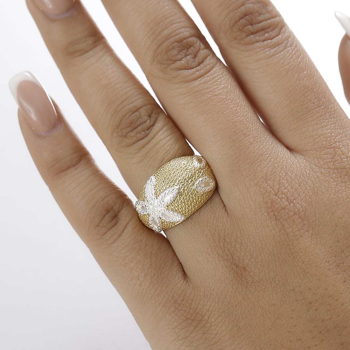 Karis Yellow Diamond Accent Shooting Star Ring in 18K YG Plated (Size 7.0) image number 2