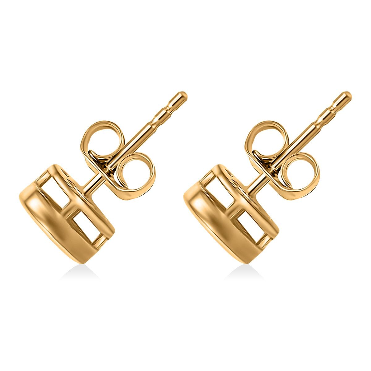 Luxuriant Lab Grown Diamond G-H, SI 0.20 ctw Celestial Stud Earring in 18K Vermeil Yellow Gold Over Sterling Silver image number 3
