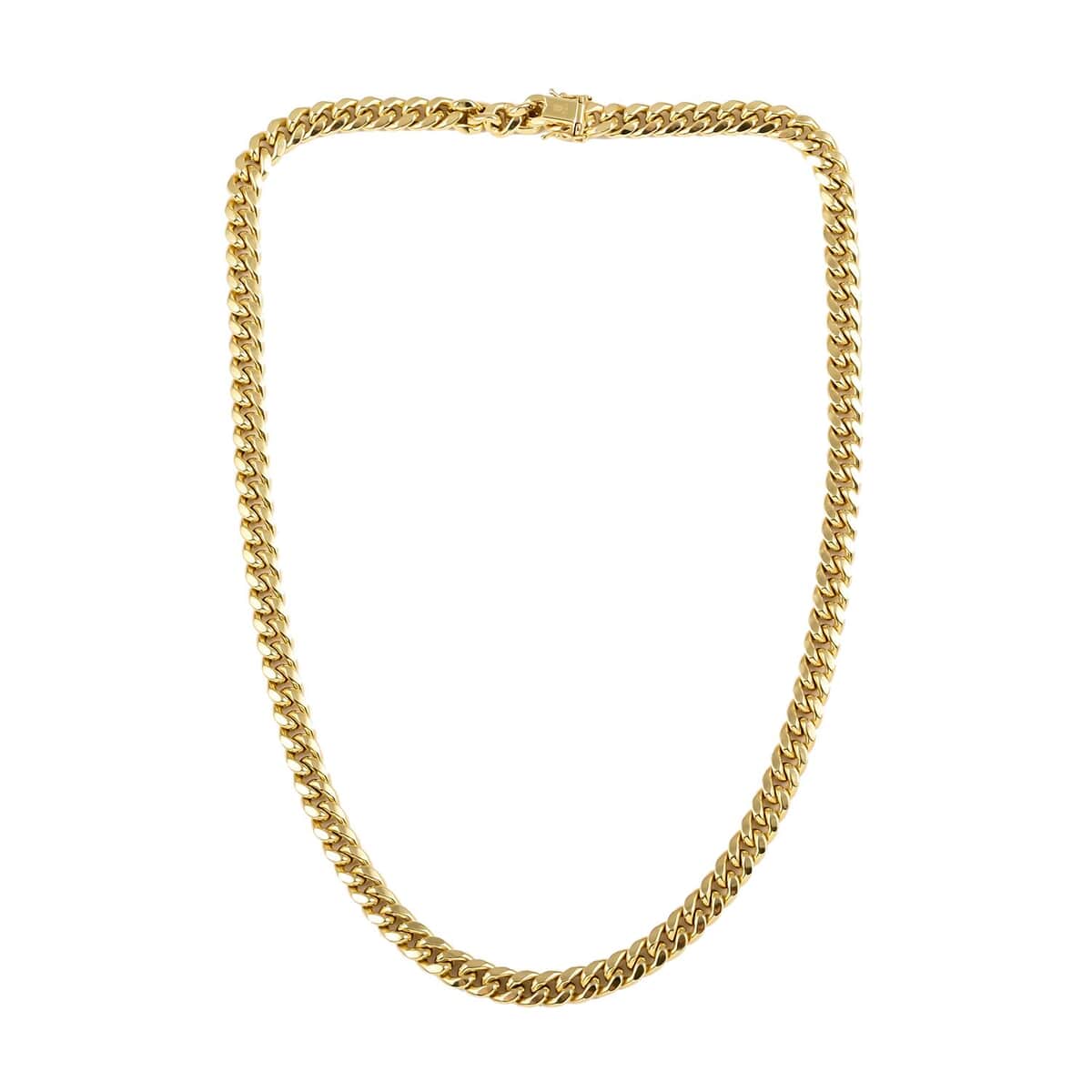 10K Yellow Gold 6.2mm Miami Cuban Chain Necklace 24 Inches 14.60 Grams image number 5