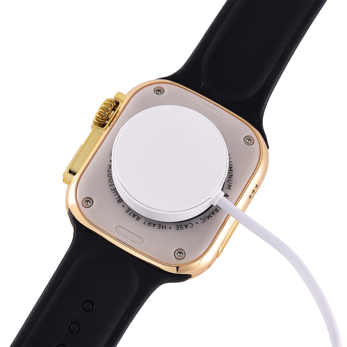 I20 Ultra 2 Max Suit 10 in 1 Set - (Gold Smart Dial, Earphone, Case Cover and 7pcs Replaceable Watchband) image number 6