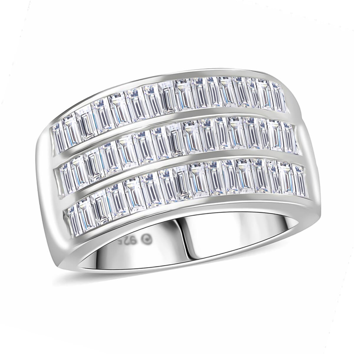 Luxuriant Lab Grown Diamond 1.05 ctw Ring in Sterling Silver (Size 8.0) image number 0