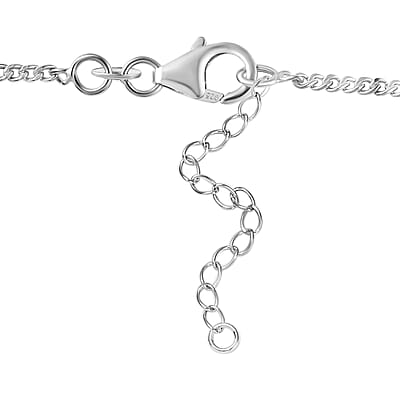 D'Joy Tanzanite and Multi Gemstone 7.50 ctw Petals Vine Necklace in Rhodium Over Sterling Silver 18-20 Inches
