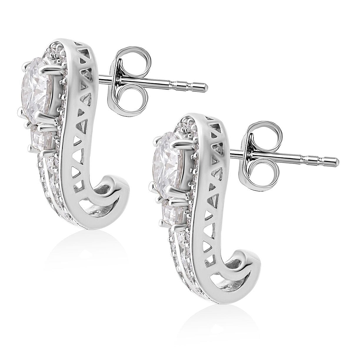 Rhodium Over Sterling Silver - Product card gallery slide 4 (9432589435135)