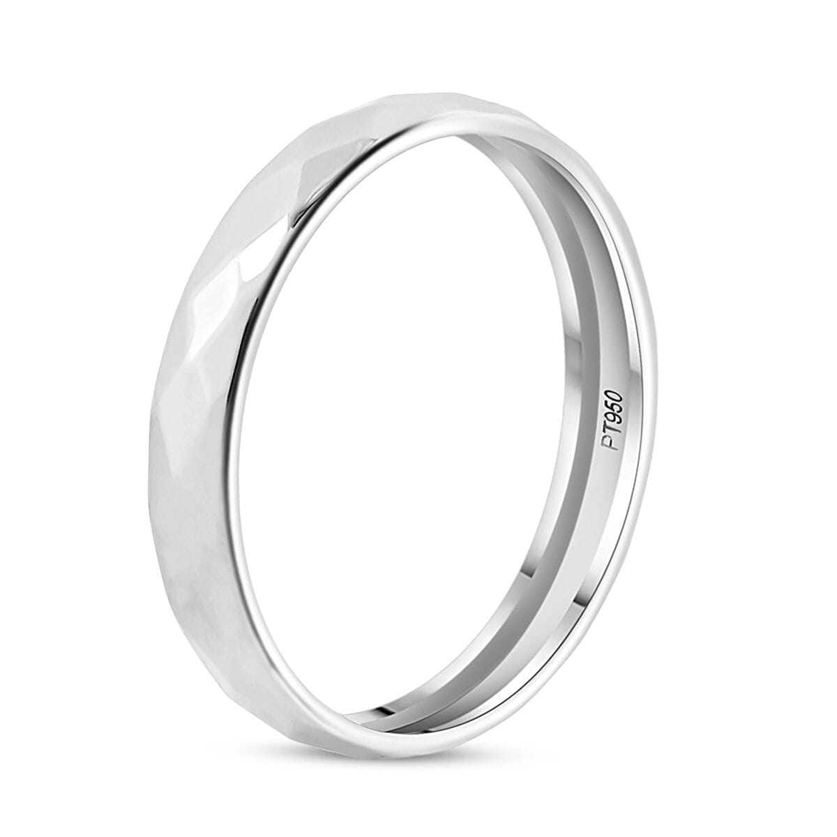 950 Platinum Band Ring (Size 6.0) 2 Grams image number 3