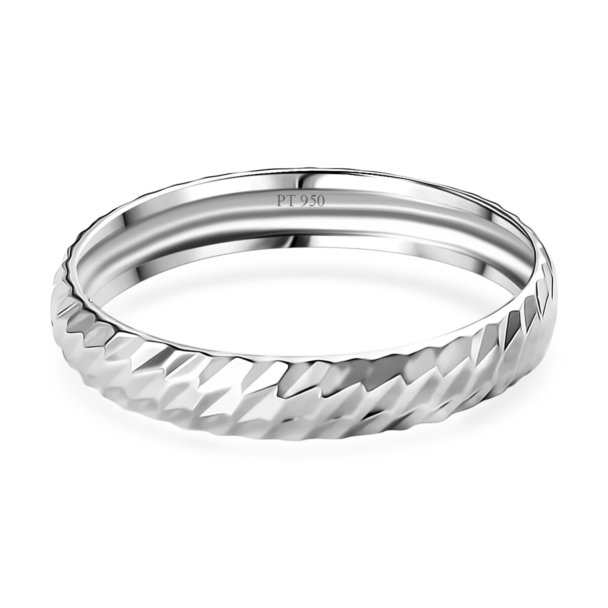 950 Platinum Band Ring (Size 9.0) 2 Grams image number 4