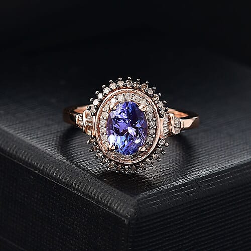 Tanzanite & Champgne Diamond / 10 - Product card gallery slide 2 (10177867940153)