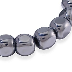 Terahertz Trapezoid Beaded Stretch 128.50 ctw Bracelet (7.00-7.50 In)