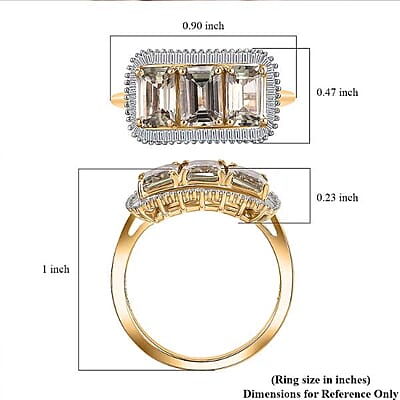 Certified & Appraised Luxoro 14K Yellow Gold AAA Turkizite, Diamond (I2) (0.40 cts) Ring (Size 12.0) (Del. in 12-15 Business Days) 3.85 ctw