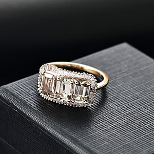 Certified & Appraised Luxoro AAA Turkizite and I2 Diamond 3.85 ctw Ring in 14K Yellow Gold (Size 9.0)