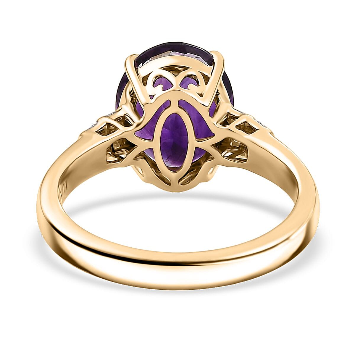 Luxoro AAA Tanzanite, Boyaca Colombian Emerald and Diamond I2 2.00 ctw Ring in 14K Yellow Gold (Size 7.0) 4.08 Grams image number 4