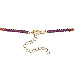 Mozambique Garnet 60.00 ctw Necklace in Vermeil YG Over Sterling Silver 18 Inches