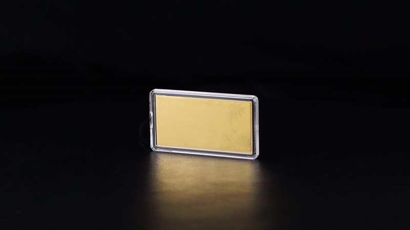 24K Yellow Gold Love Bar 55x30mm