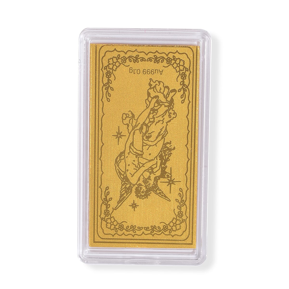 24K Gold Angel Emboss Sheet 55x30mm image number 0