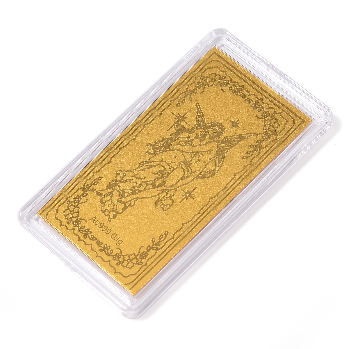 24K Gold Angel Emboss Sheet 55x30mm image number 2