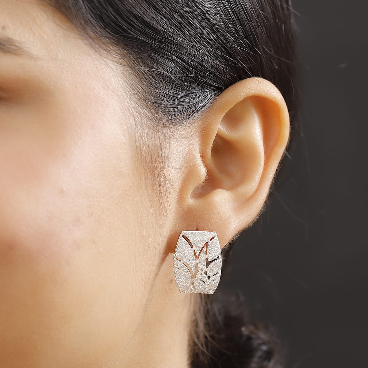 Karis Diamond Accent Earrings in Platinum Bond and 18K YG Plated image number 2