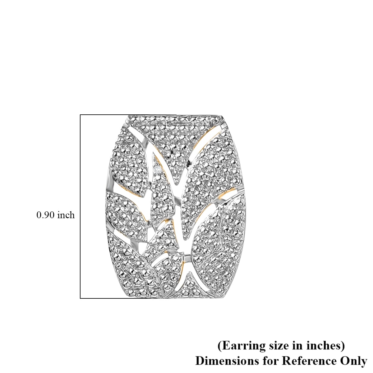 Karis Diamond Accent Earrings in Platinum Bond and 18K YG Plated image number 5
