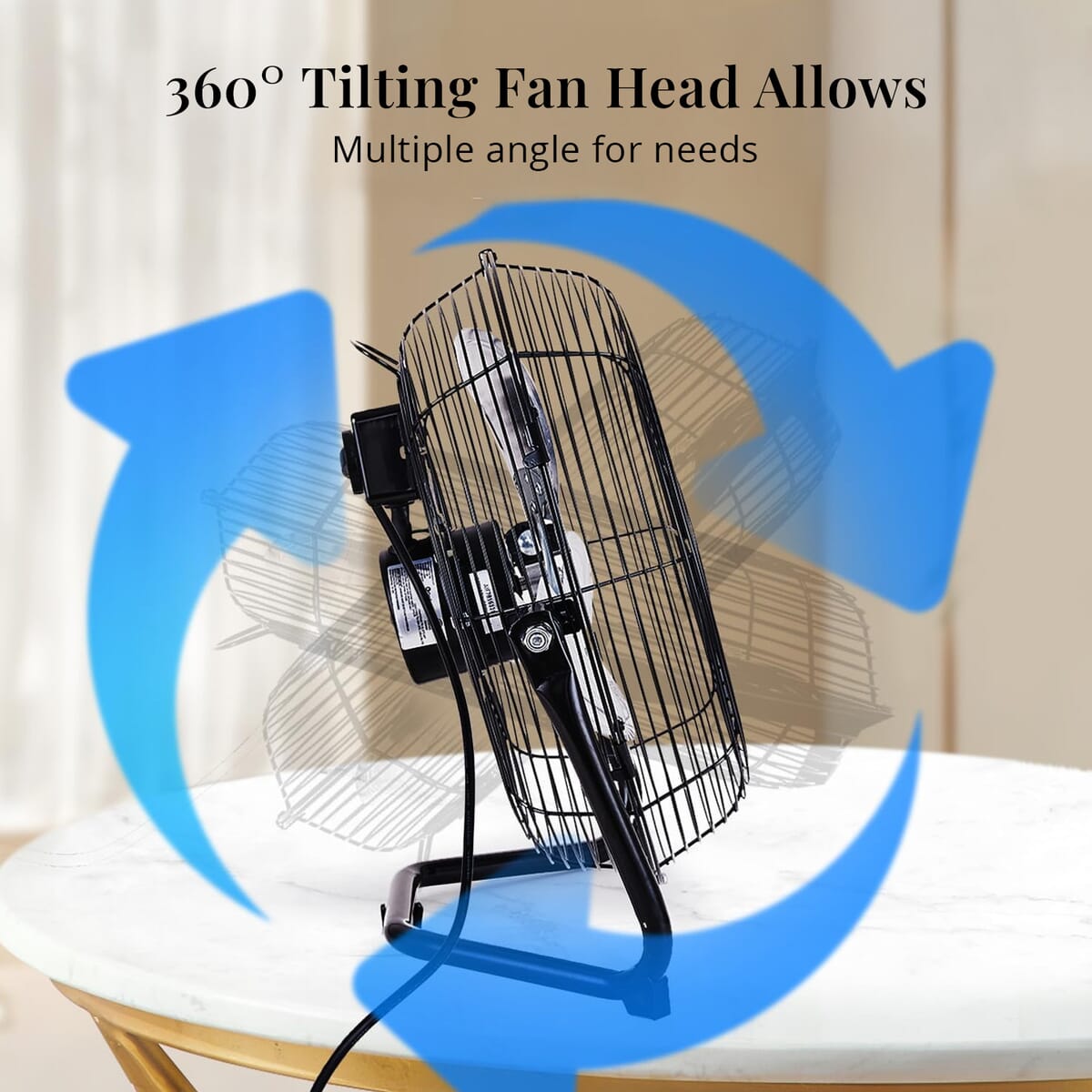 Solar Power 12 Fan, 15W Solar Panel, 15000mAh Battery, USB interface image number 4