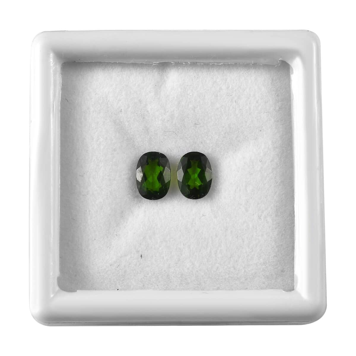 Chrome Diopside Set of 2 (Ovl 7x5 mm) 1.47 ctw image number 0