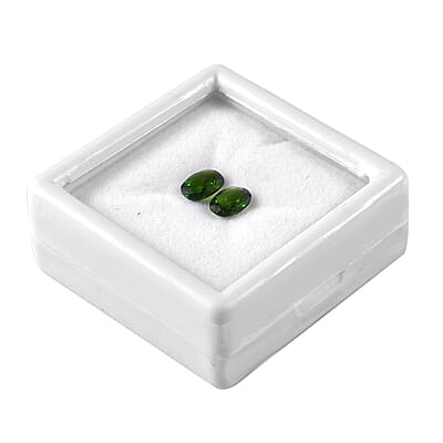 Chrome Diopside Set of 2 (Ovl 7x5 mm) 1.47 ctw