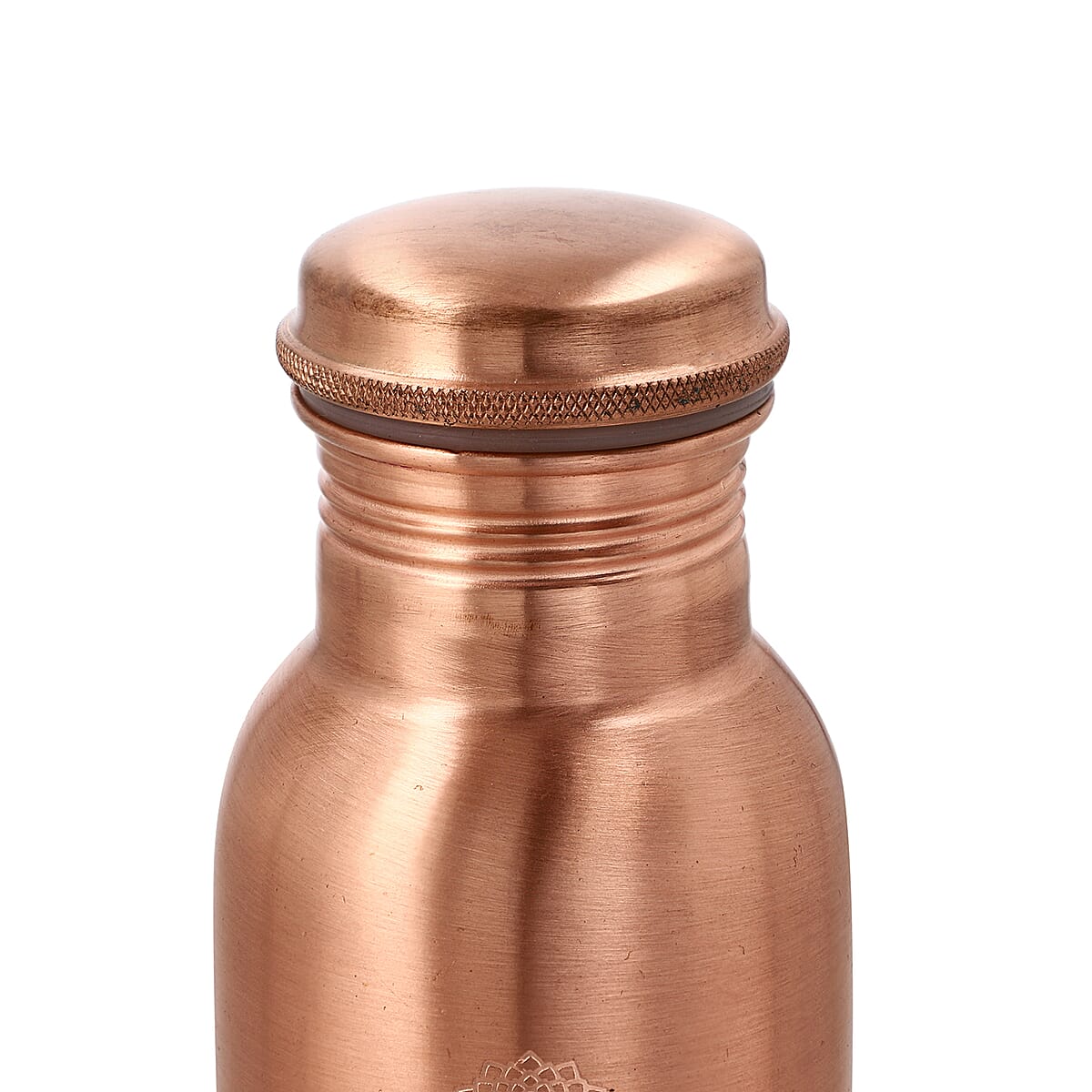 Bronze Copper Infused Bottle 32oz with Shungite Infuser and Seven Chakra Beaded Stretch Bracelet image number 4