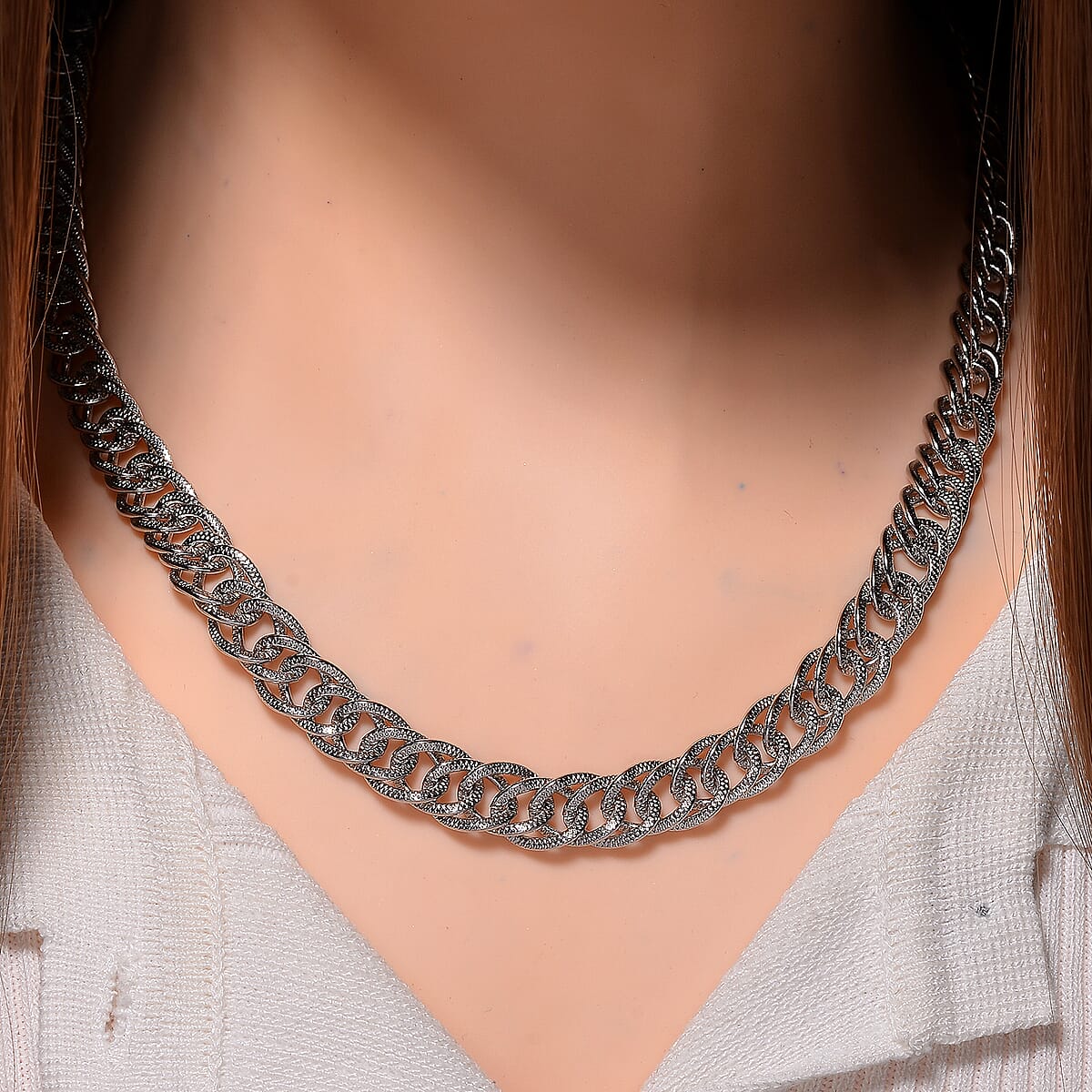 Necklace in Stainless Steel (20 Inches) image number 1