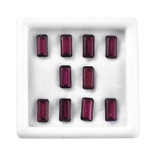 AAA Orissa Rhodolite Garnet Assorted Box (Oct 8x4 mm) 10.00 ctw