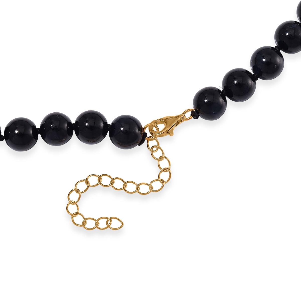 Black Jade (D) and Multi Gemstone 227.60 ctw Dragon Necklace in 18K Vermeil Yellow Gold Over Sterling Silver 18-20 Inches image number 4