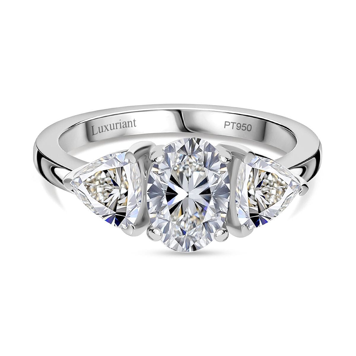 Luxuriant Lab Grown Diamond E-F VS 2.00 ctw Ring in 950 Platinum (Size 10.0) 5.0 Grams