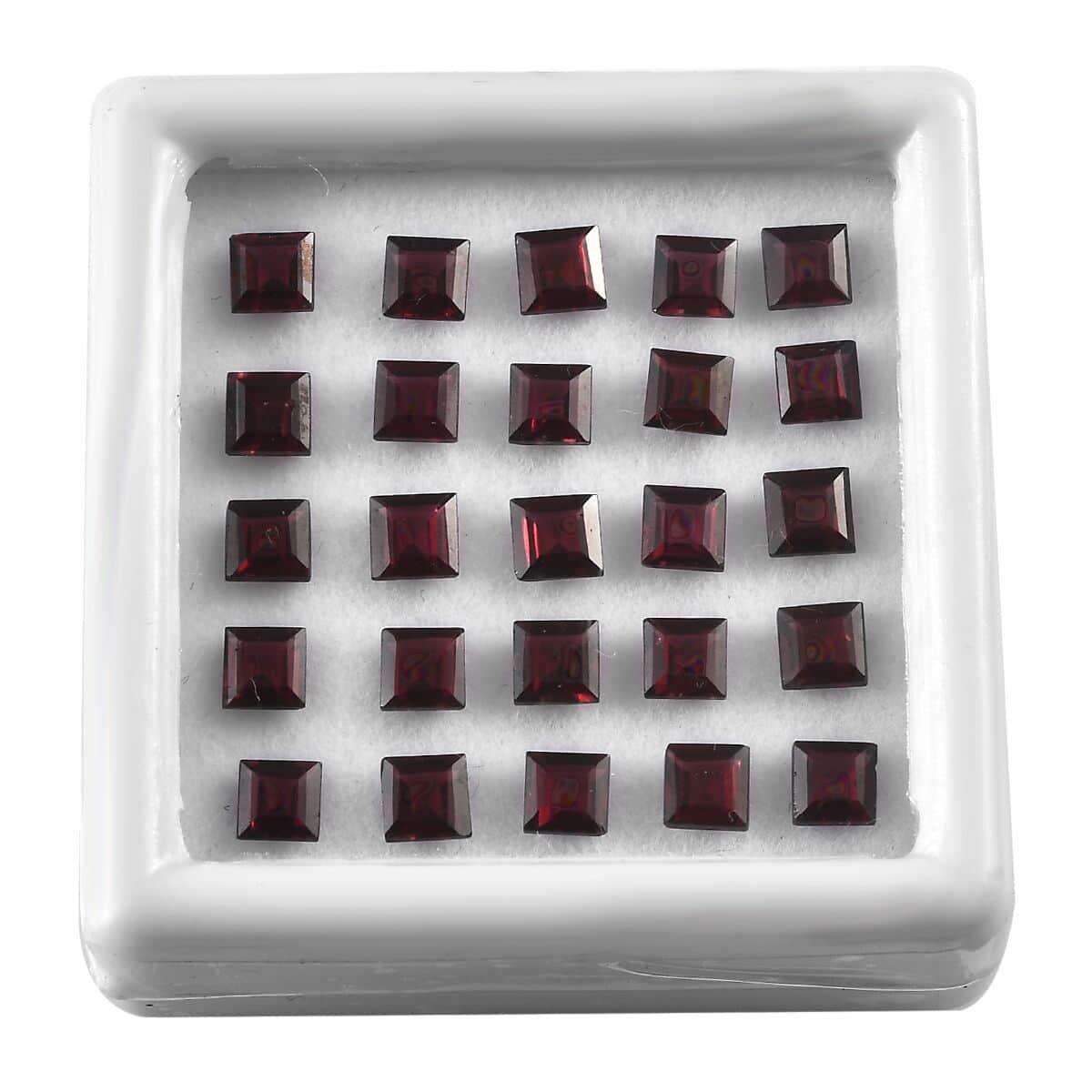 AAA Orissa Rhodolite Garnet Assorted Box (Sqr 4 mm) 10.00 ctw image number 0