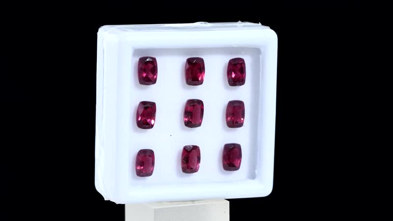 Orissa Rhodolite Garnet Assorted Box (Cush 7x5 mm) 10.00 ctw
