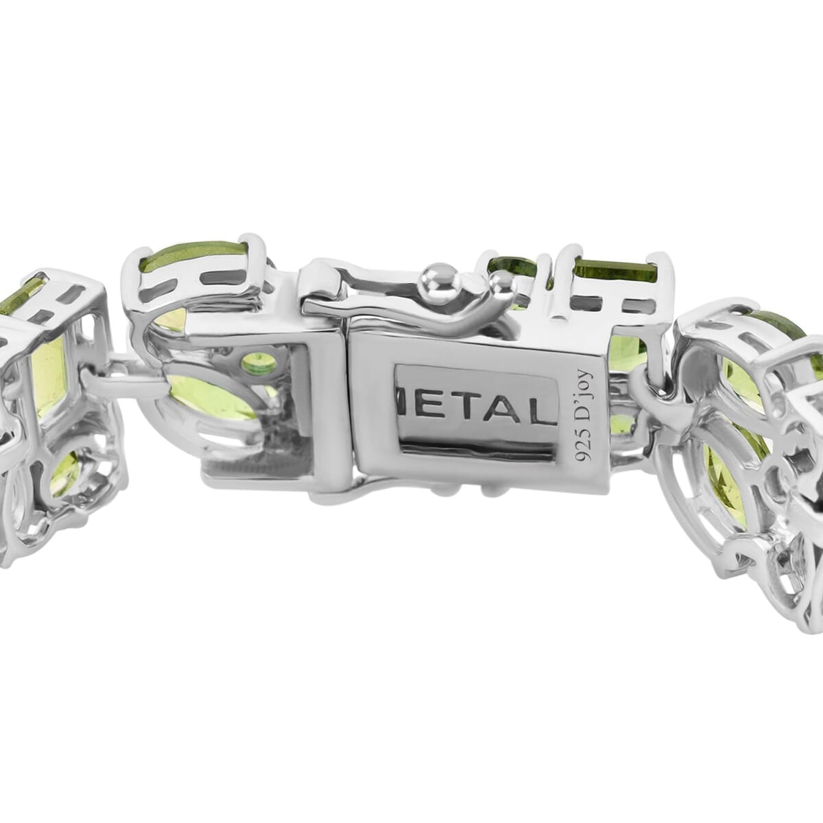Peridot 34.90 ctw Bracelet in Rhodium Over Sterling Silver (7.25 In) image number 2