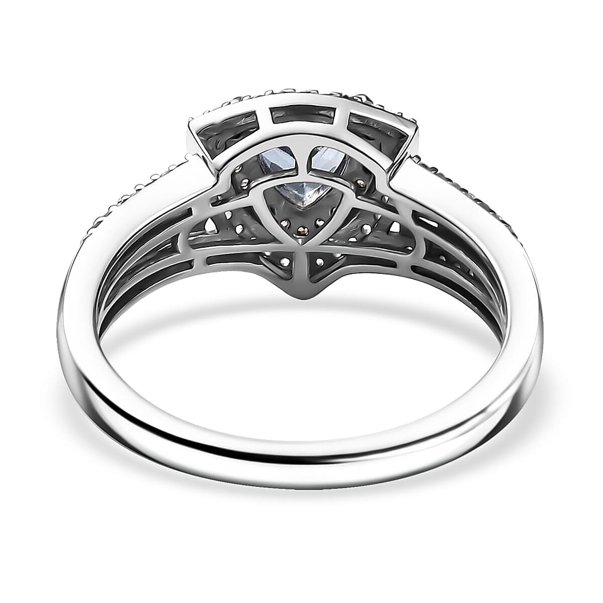 Peacock Tanzanite, Multi Gemstone Ring in Rhodium Over Sterling Silver (Size 10.0) 2.65 ctw image number 4