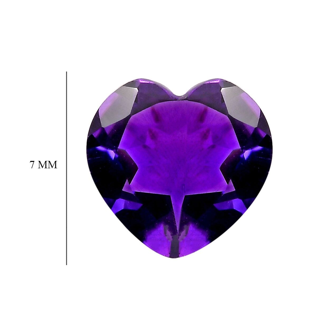 AA African Amethyst (Hrt 7 mm) 0.88 ctw image number 4