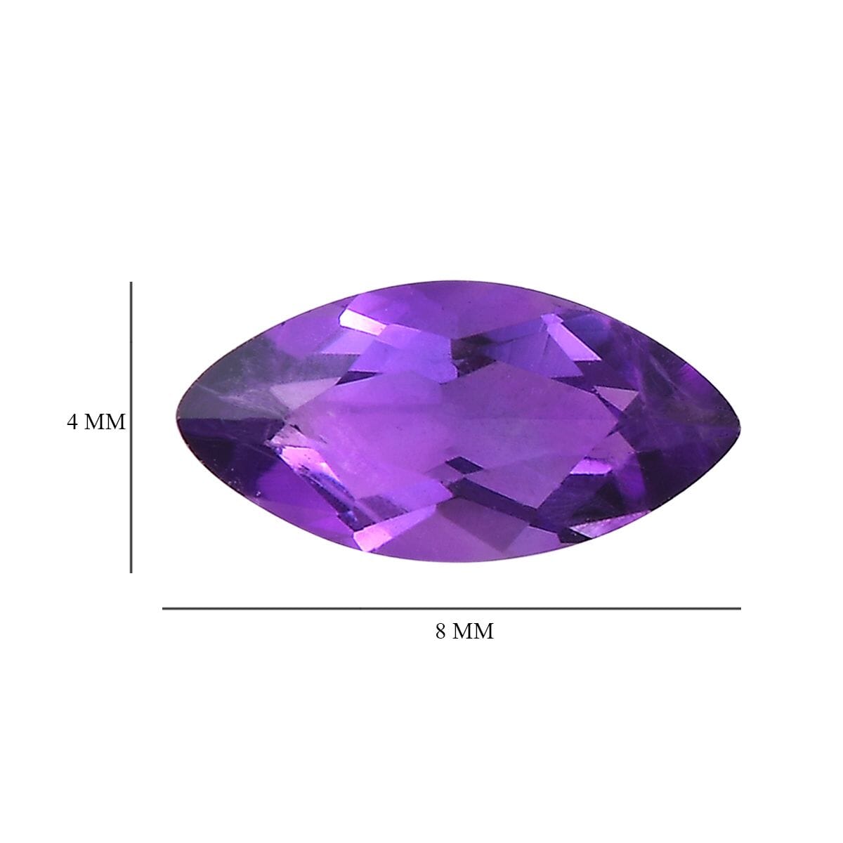 African Amethyst (Mrq 8x4 mm) 0.91 ctw image number 4