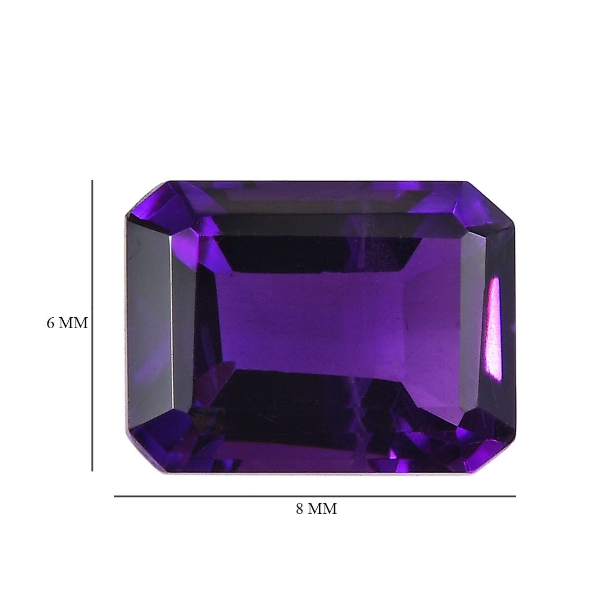 AAA African Amethyst (Oct 8x6 mm) 1.56 ctw image number 4
