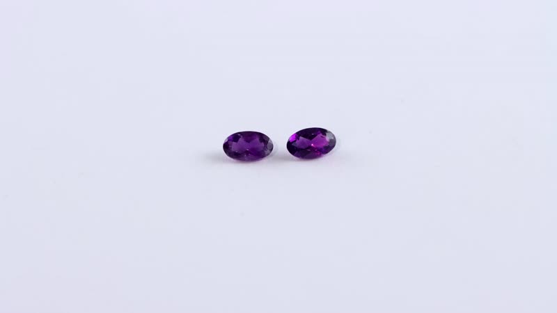 AA African Amethyst Set of 2 (Ovl 5x3 mm) 0.39 ctw