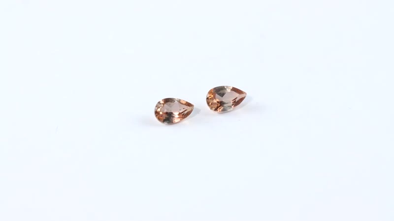 Jenipapo Andalusite Set of 2 (Pear 5x3 mm) 0.47 ctw Loose Gemstone