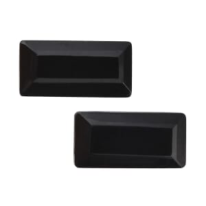 Thai Black Spinel Set of 2 (Bgt 6x3 mm) 0.94 ctw